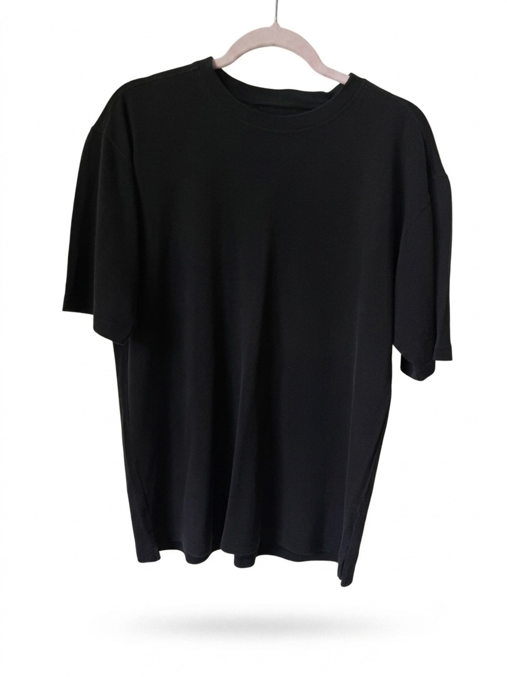 Tommy Bahama Men's Black Silk Cotton Blend Textured T-Shirt Crewneck Size L